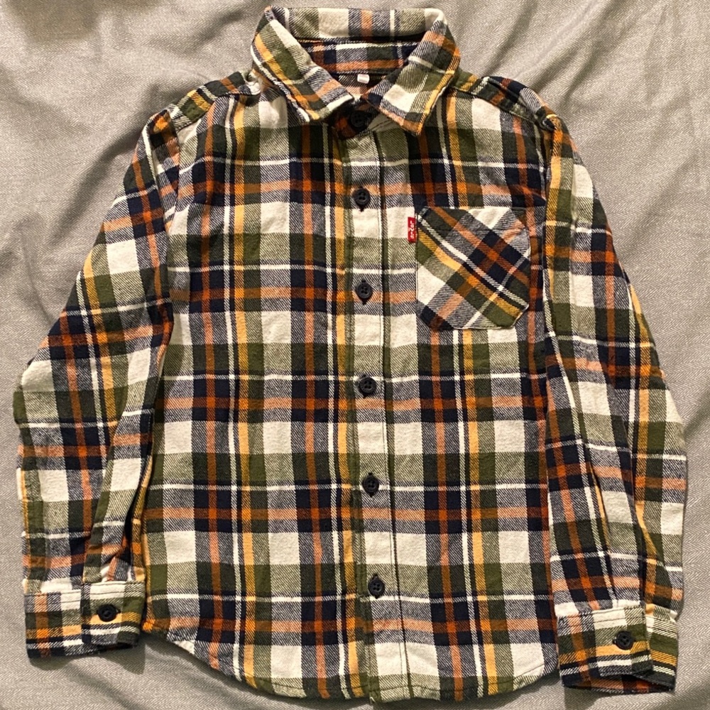 LEVI Plaid Kids Shirt with Pocket